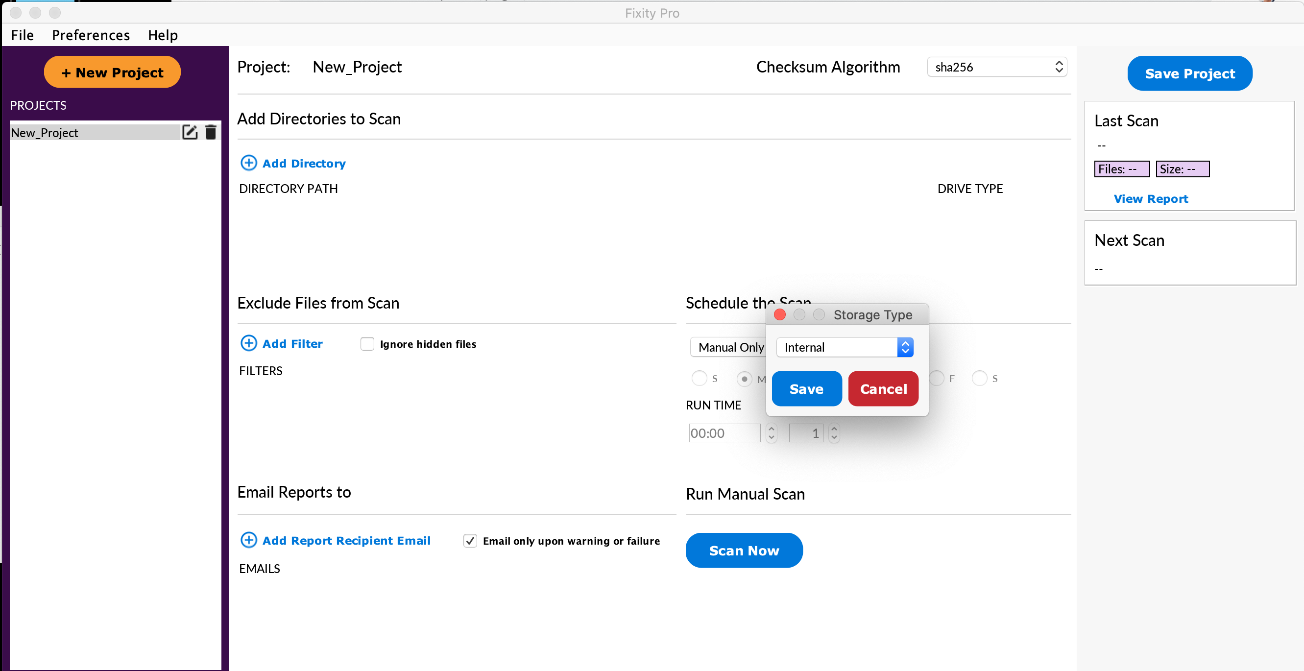 Main window disk select screenshot
