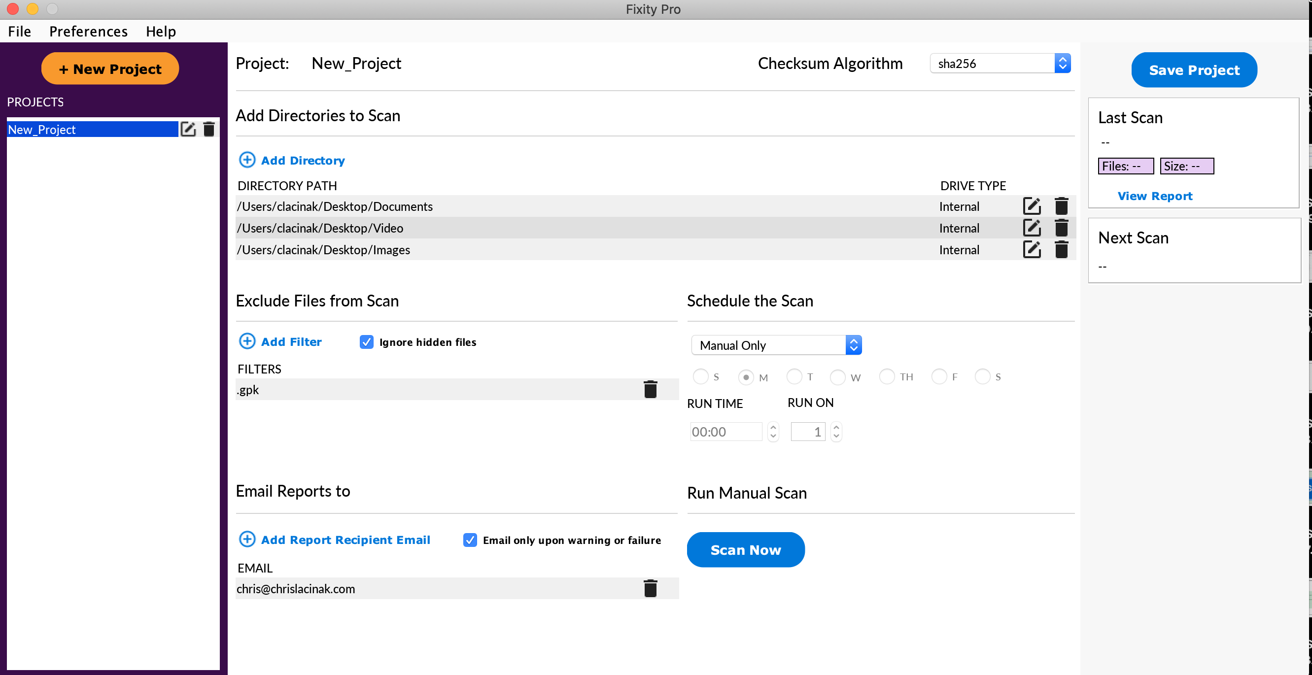 Main window email screenshot