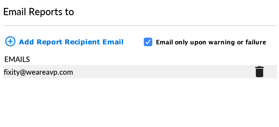 Reports location window screenshot