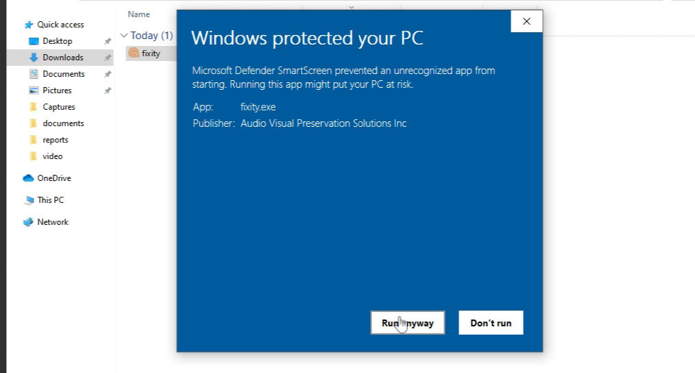 Windows install run anyway screenshot